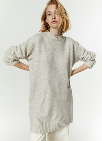 Світло-бежева кежуал сукня сукня светр H&M меланжева
