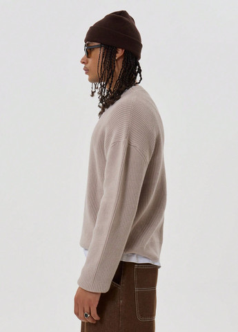 Серо-бежевый демисезонный джемпер джемпер SHEIN