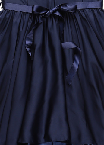 Темно-синя коктейльна сукня з відкритими плечима Swing однотонна