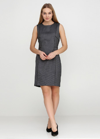 Сіра ділова сукня футляр H&M з геометричним візерунком