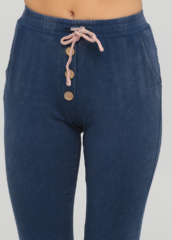 Синие кэжуал демисезонные укороченные, джоггеры брюки Arefeva