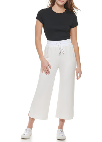 Белые кэжуал демисезонные кюлоты брюки Calvin Klein