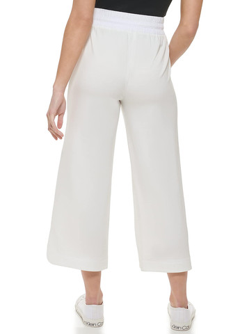 Белые кэжуал демисезонные кюлоты брюки Calvin Klein