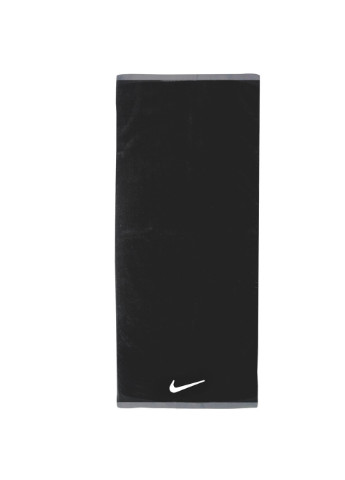 Nike полотенце fundamental towel large black/white - n.100.1522.010.lg черный производство - Вьетнам