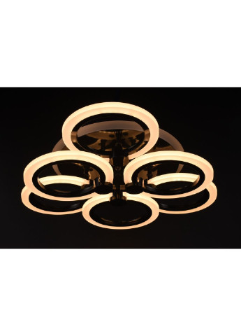 Люстра потолочная LED с пультом A2374/3+3S-RGB-bk Черный 11х47х47 см. Sunnysky (253527787)