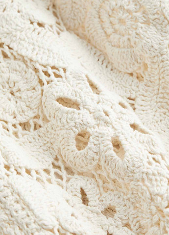 Светло-бежевая праздничный, кэжуал однотонная юбка H&M карандаш