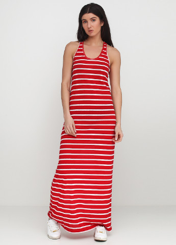 Красное кэжуал платье Ralph Lauren в полоску