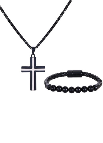 Комплект (ланцюжок, хрестик, браслет) Guess (372983627)