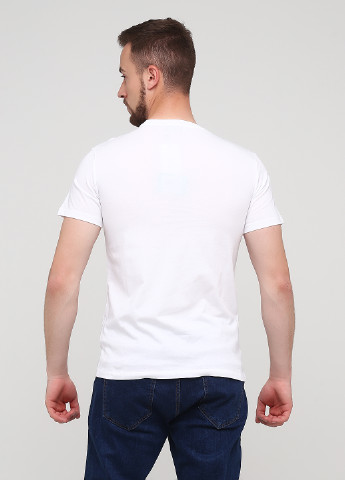 Белая летняя футболка Trussardi