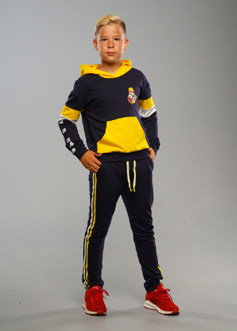 Сине-желтый демисезонный спортивный костюм с рисунком Sinthia (192445518)