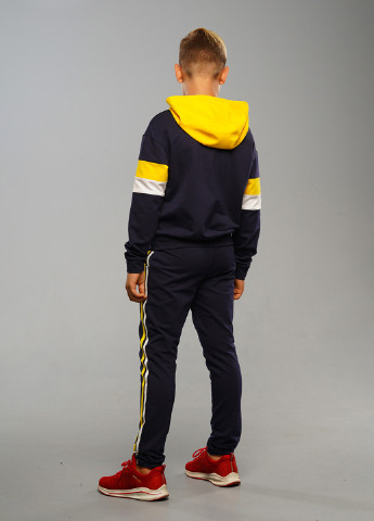 Сине-желтый демисезонный спортивный костюм с рисунком Sinthia (192445518)