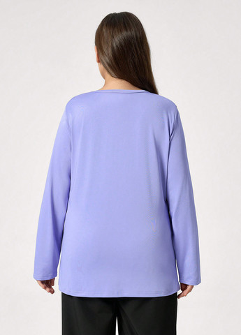 Світло-фіолетова блуза SHEIN