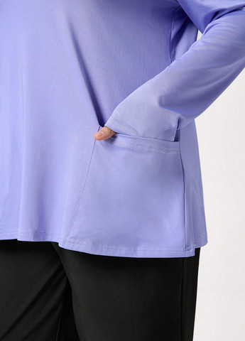 Світло-фіолетова блуза SHEIN