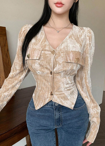 Бежева блуза SHEIN