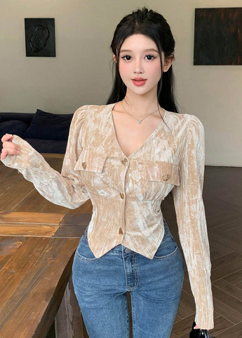 Бежева блуза SHEIN