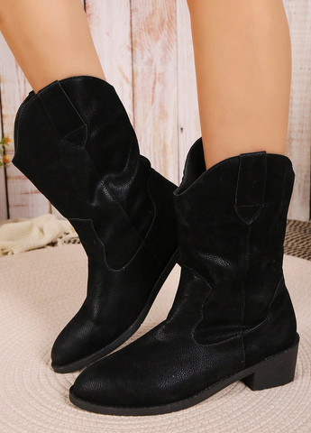 Черные осенние полусапоги SHEIN