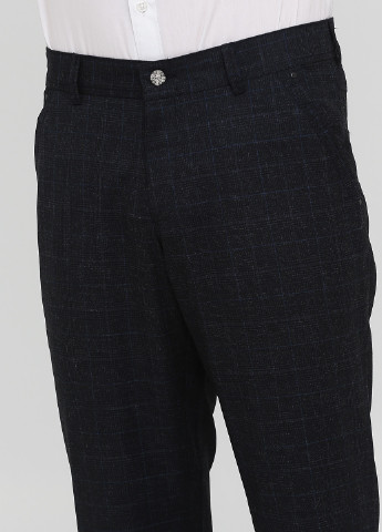 Серо-синие классические демисезонные классические брюки lusien