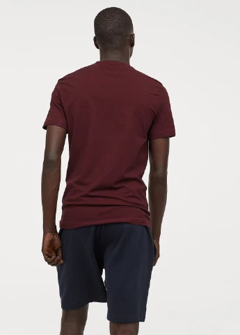 Бордова футболка H&M