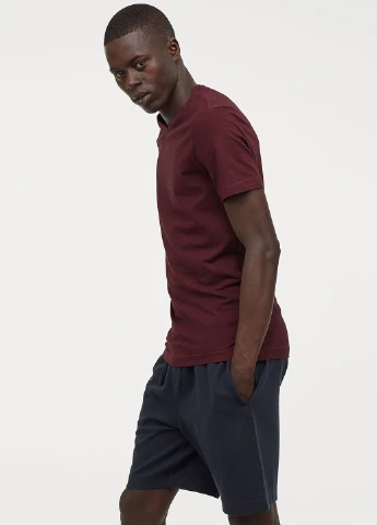Бордова футболка H&M