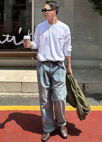 Лонгслів SHEIN малюнок білий кежуали бавовна