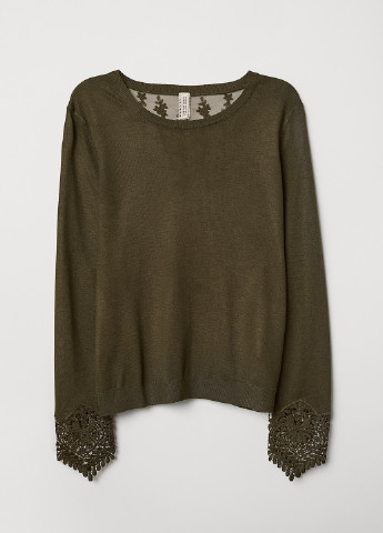 Оливковий (хакі) демісезонний джемпер H&M