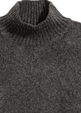 Темно-сірий зимовий светр H&M