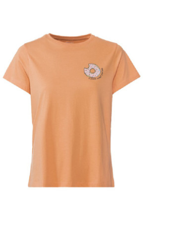 Помаранчева всесезон жіноча піжама футболка + шорти Esmara