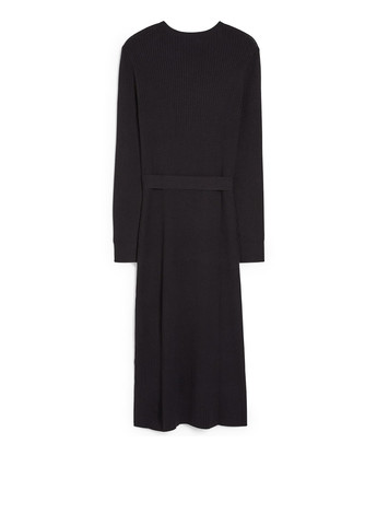 Черное кэжуал платье силуэтная C&A однотонное