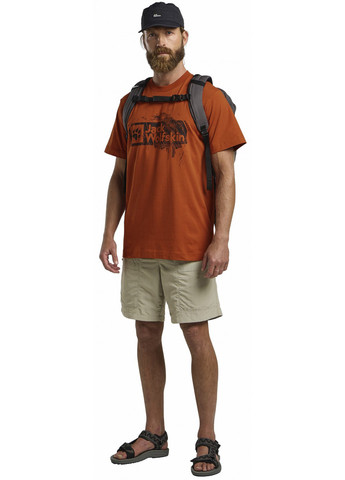 Помаранчева футболка Jack Wolfskin BRAND T M