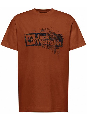 Помаранчева футболка Jack Wolfskin BRAND T M