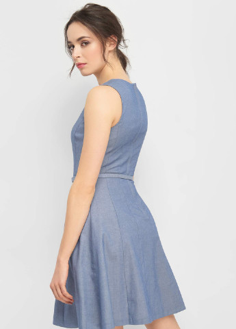 Голубое деловое платье миди Orsay однотонное