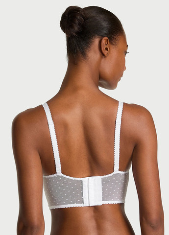 Белый бралетт бюстгальтер Victoria's Secret без косточек полиэстер