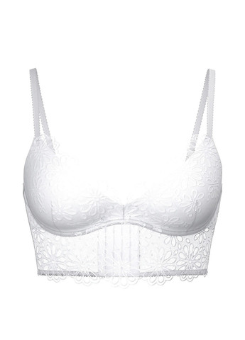 Белый бралетт бюстгальтер Victoria's Secret без косточек полиэстер
