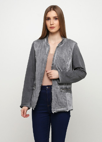 Серый кэжуал пиджак Made in Italy - однотонный - демисезонный