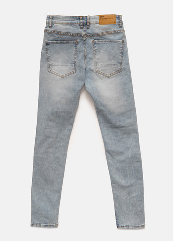 Светло-голубые демисезонные слим джинсы Lefties