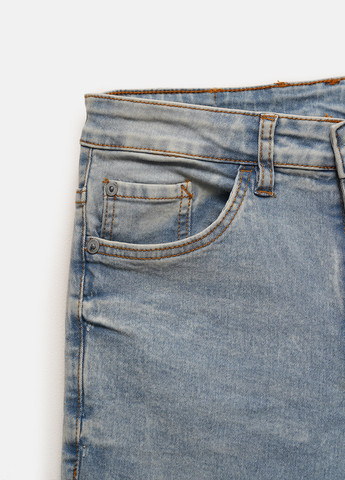 Светло-голубые демисезонные слим джинсы Lefties