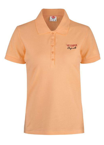 Оранжевая женская футболка-поло Lee Cooper с логотипом