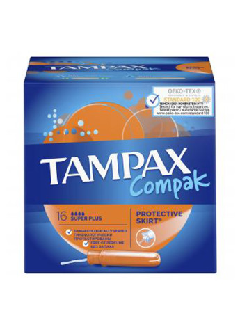 Тампоны Compak Super Plus Duo, (16 шт.) Tampax (151219949)