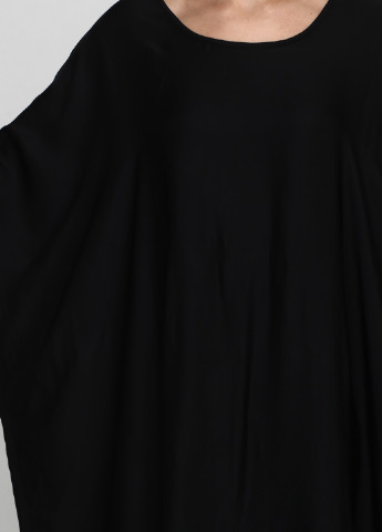 Черное кэжуал платье Elegance однотонное