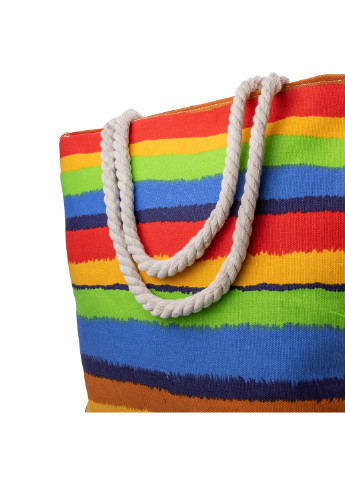 Жіноча пляжна тканинна сумка 43х34х13 см Valiria Fashion однотонна комбінована пляжна