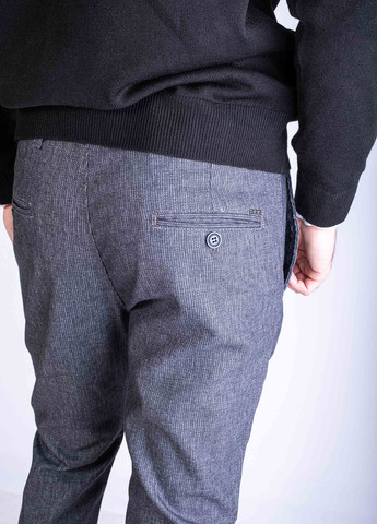 Серые кэжуал демисезонные зауженные брюки Time of Style