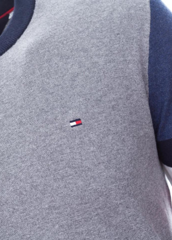 Свитшот Tommy Hilfiger - Приталенный крой логотип серый кэжуал - (136298916)