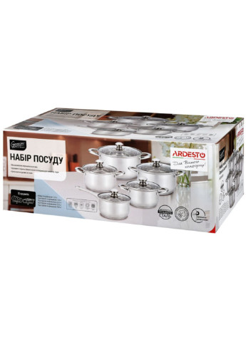 Набір посуду Gemini AR-1910-PS 10 предметів Ardesto (253625042)
