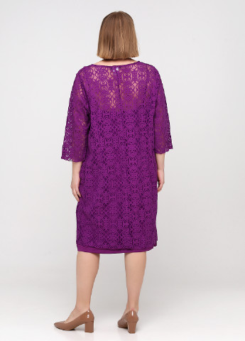 Фіолетова коктейльна плаття, сукня а-силует Balsamik однотонна