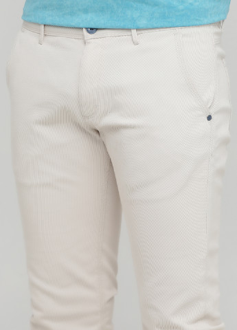 Молочные кэжуал демисезонные зауженные брюки Massimo Dutti