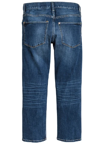 Синие демисезонные прямые джинсы H&M