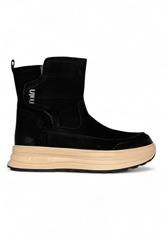 Зимние ботинки Meego без декора из натурального нубука