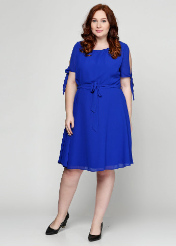 Синее коктейльное платье Dorothy Perkins однотонное