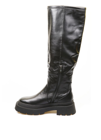 Черные осенние ботфорты No Brand