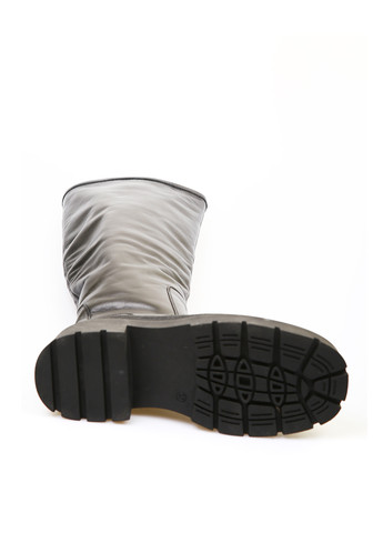 Черные осенние ботфорты No Brand